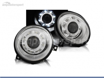 FAROIS DIANTEIROS ANGEL EYE PARA VOLKSWAGEN LUPO 1998-2005