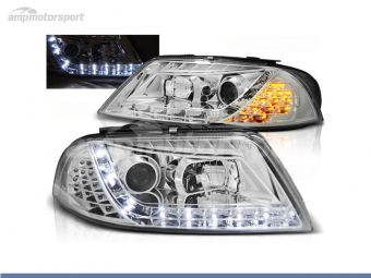 FAROIS DIANTEIROS LUZ DIURNA LED PARA VOLKSWAGEN PASSAT 3BG 2000-2005