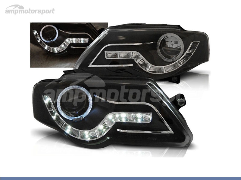 Peça - Farois Dianteiros Luz Diurna / Angel Eyes Para Volkswagen Pa