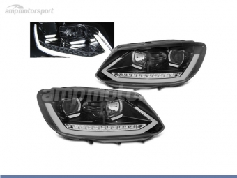 FAROIS DIANTEIROS LUZ DIURNA LED REAL DRL PARA VOLKSWAGEN TOURAN II / CADDY