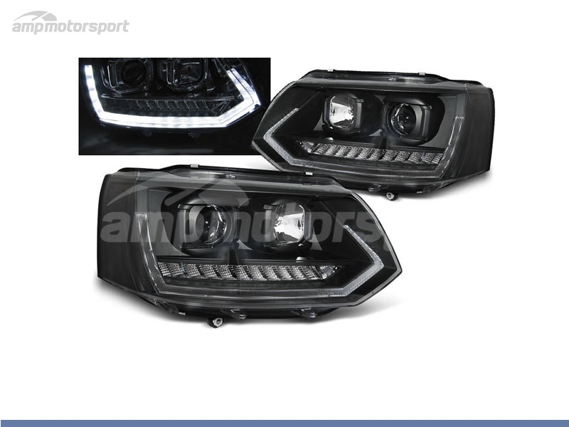 Peça - Farois Dianteiros Luz Diurna Tube Light Para Volkswagen Tran