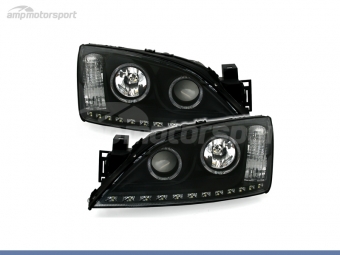 FAROS DELANTEROS OJOS DE ANGEL + LUZ DIURNA PARA FORD MONDEO MK3