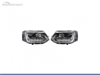 FAROS DELANTEROS LUZ DIURNA LED REAL DRL PARA VOLKSWAGEN TRANSPORTER T5 2010-2015