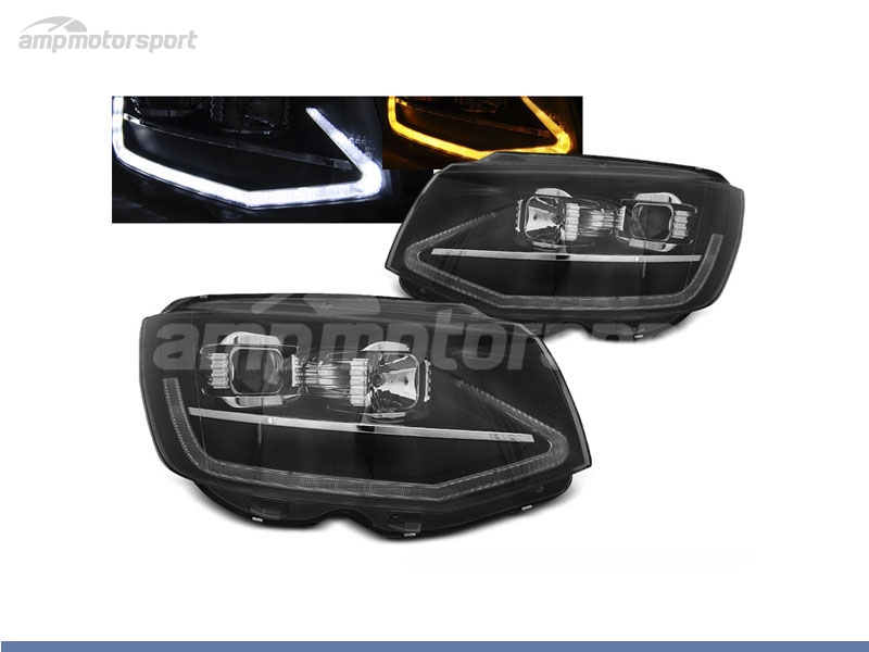 Peça - Farois Dianteiros Luz Diurna Led Real Drl Para Volkswagen Tr