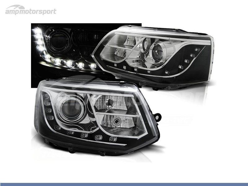 Peça - Farois Dianteiros Luz Diurna Led Real Drl Para Volkswagen Tr