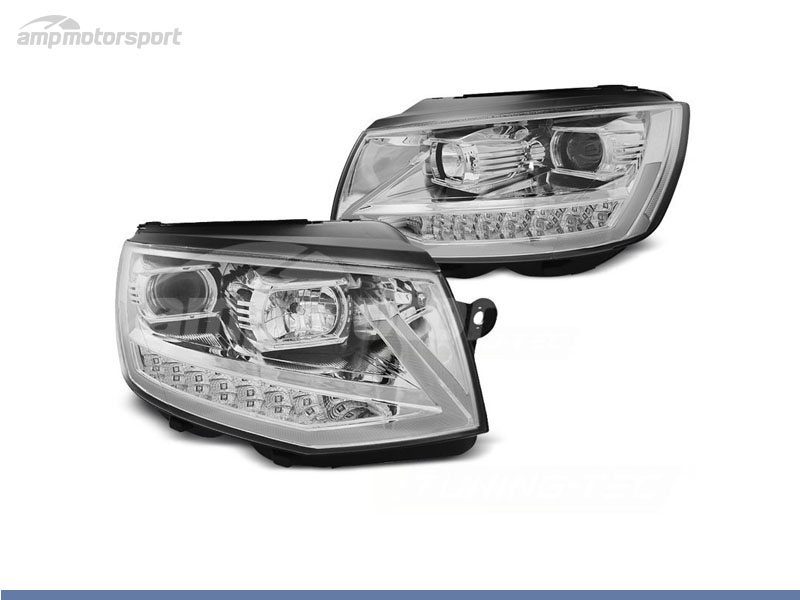 Peça - Farois Dianteiros Luz Diurna Tube Light Para Volkswagen Tran