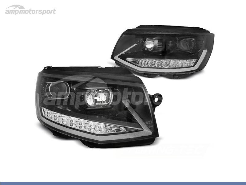 Peça - Farois Dianteiros Luz Diurna Tube Light Para Volkswagen Tran