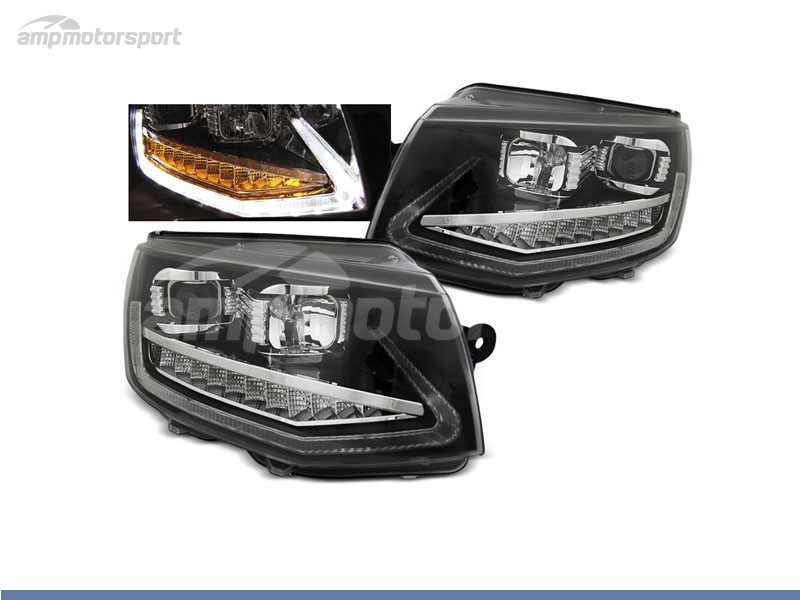 Peça - Farois Dianteiros Luz Diurna Led Real Drl Para Volkswagen Tr