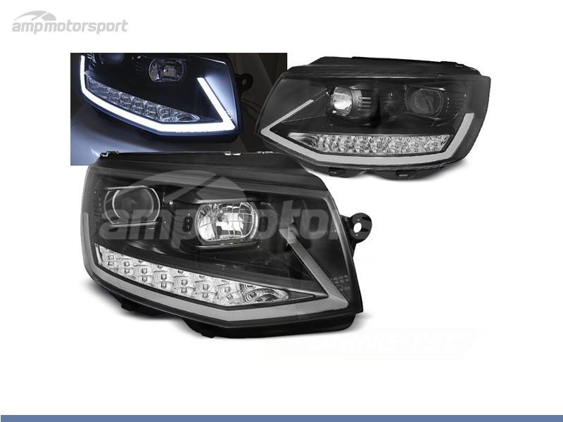 Peça - Farois Dianteiros Luz Diurna Led Real Drl Para Volkswagen Tr