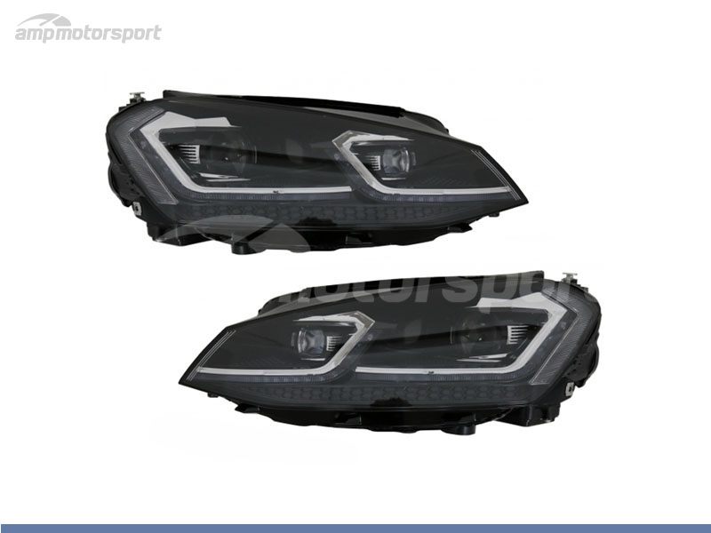 Peça - Farois Dianteiros Luz Diurna Led Para Volkswagen Golf 7 2012