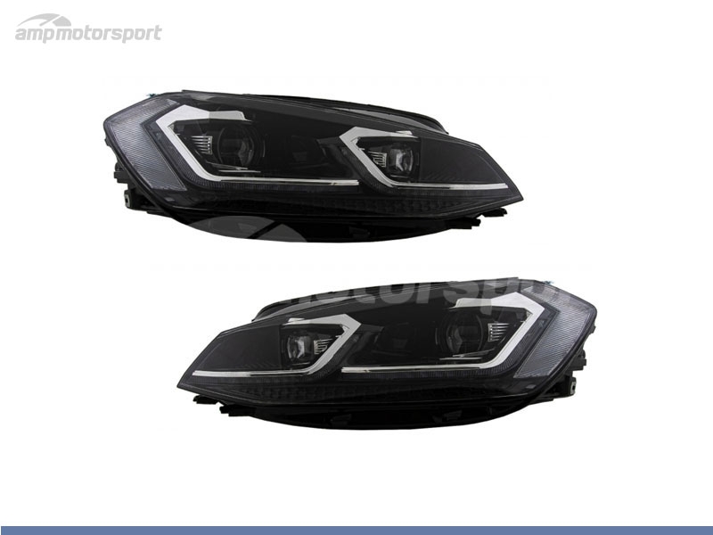 Peça - Farois Dianteiros Luz Diurna Led Para Volkswagen Golf 7 2017