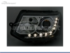 FAROIS DIANTEIROS LUZ DIURNA LED REAL DRL PARA VOLKSWAGEN TRANSPORTER T5 2010-2015