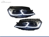 FAROIS DIANTEIROS LUZ DIURNA LED PARA VOLKSWAGEN GOLF 7 2012-2017
