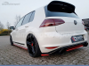 SPLITTERS TRASEIROS PARA VW GOLF MK7 GTI CLUBSPORT VERMELHOS