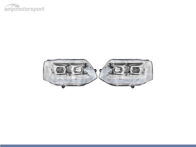 Peça - Farois Dianteiros Luz Diurna Tube Light Para Volkswagen Tran