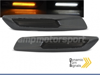 PISCAS LED PARA BMW SERIE 1/SERIE3/SERIE 5 CARBONO