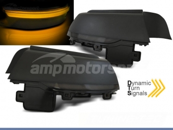 PISCAS DE ESPELHO LED DINÁMICOS PARA VW POLO 6R/6C FUMADOS