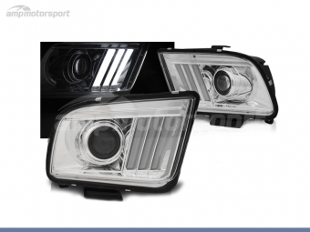 FAROIS DIANTEIROS LUZ DIURNA TUBE LIGHT PARA FORD MUSTANG