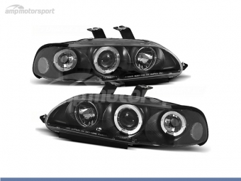 FAROS DELANTEROS OJOS DE ANGEL PARA HONDA CIVIC BERLINA