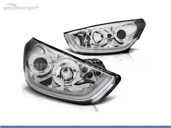 FAROS DELANTEROS OJOS DE ANGEL + TUBE LIGHT PARA HYUNDAI IX35