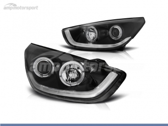 FAROIS DIANTEIROS ANGEL EYE + TUBE LIGHT PARA HYUNDAI IX35