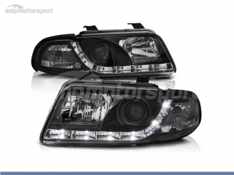 FAROIS DIANTEIROS LUZ DIURNA LED PARA AUDI A4 B5