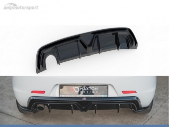 DIFUSOR TRASEIRO ALFA ROMEO GIULIETTA 2010-2020 PRETO FOSCO