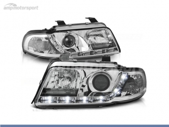 FAROIS DIANTEIROS LUZ DIURNA LED PARA AUDI A4 B5