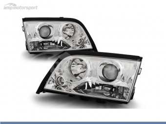 FAROS DELANTEROS LUPA PARA MERCEDES CLASE C W202