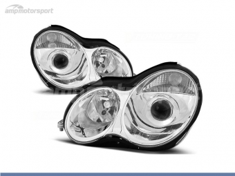 FAROS DELANTEROS LUPA PARA MERCEDES CLASE C W203