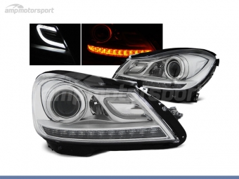 FAROS DELANTEROS LUZ DIURNA LED PARA MERCEDES CLASE C W204