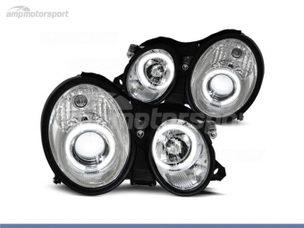 FAROS DELANTEROS OJOS DE ANGEL CCFL PARA MERCEDES CLASE CLK W208