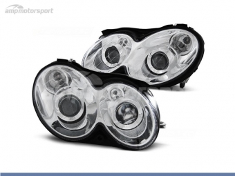 FAROS DELANTEROS LUPA LOOK RESTYLING PARA MERCEDES CLASE CLK W209