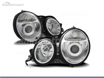 FAROS DELANTEROS LUPA PARA MERCEDES CLASE E W210