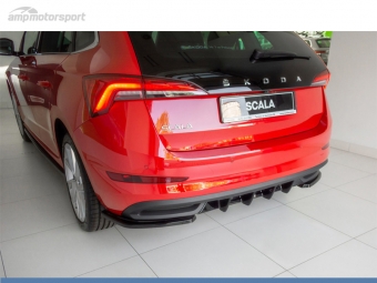 DIFUSOR TRASERO SKODA SCALA 2019-- LOOK CARBONO