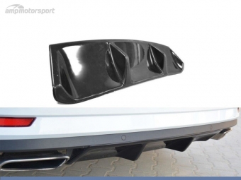 DIFUSOR TRASEIRO SKODA SUPERB MK3 2015-2018 LOOK CARBONO