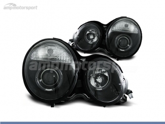 FAROS DELANTEROS OJOS DE ANGEL PARA MERCEDES CLASE E W210