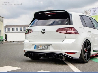 DIFUSOR TRASEIRO VW GOLF MK7 GTI 2013-2016 LOOK CARBONO