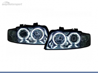 FAROIS DIANTEIROS ANGEL EYE CCFL PARA AUDI A4 B6