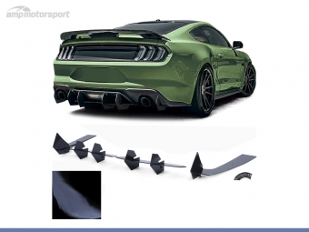 AÑADIDO DIFUSOR TRASERO NEGRO BRILLO PARA FORD MUSTANG GT MK6