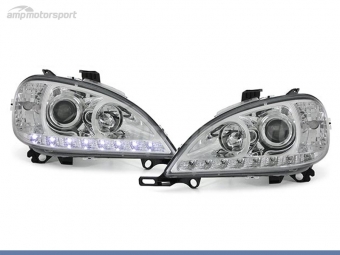 FAROS DELANTEROS LUZ DIURNA LED PARA MERCEDES CLASE ML W163