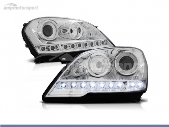 FAROIS DIANTEIROS LUZ DIURNA LED PARA MERCEDES CLASE ML W164