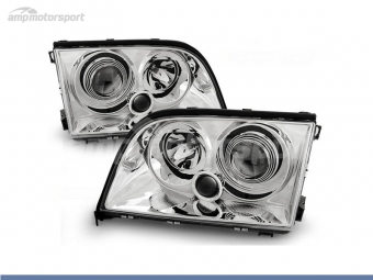 FAROS DELANTEROS LUPA PARA MERCEDES CLASE S W140