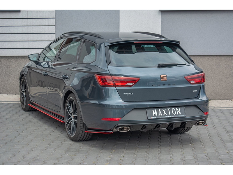 AÑADIDO DE ALERON SEAT LEON CUPRA 5F MK3 2017- NEGRO BRILLO - AMP Motorsport