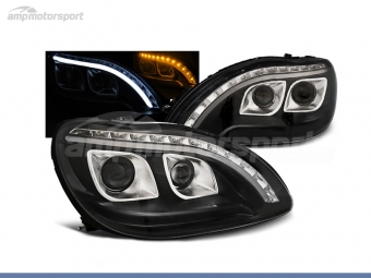 FAROS DELANTEROS LUZ DIURNA LED + TUBE LIGHT PARA MERCEDES CLASE S W220