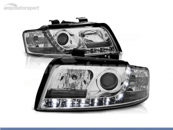 FAROIS DIANTEIROS LUZ DIURNA LED PARA AUDI A4 B6