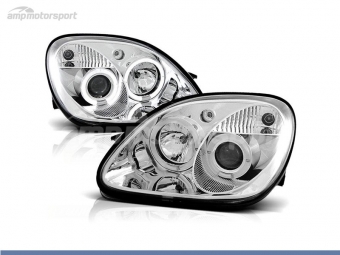 FAROS DELANTEROS OJOS DE ANGEL PARA MERCEDES CLASE SLK R170