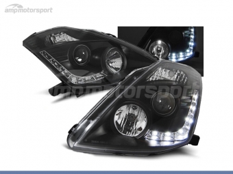 FAROIS DIANTEIROS LUZ DIURNA LED PARA NISSAN 350Z