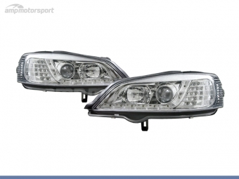 FAROIS DIANTEIROS LUZ DIURNA LED PARA OPEL ASTRA G