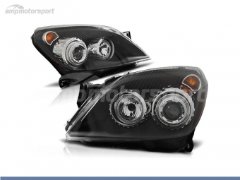 FAROIS DIANTEIROS ANGEL EYE PARA OPEL ASTRA H